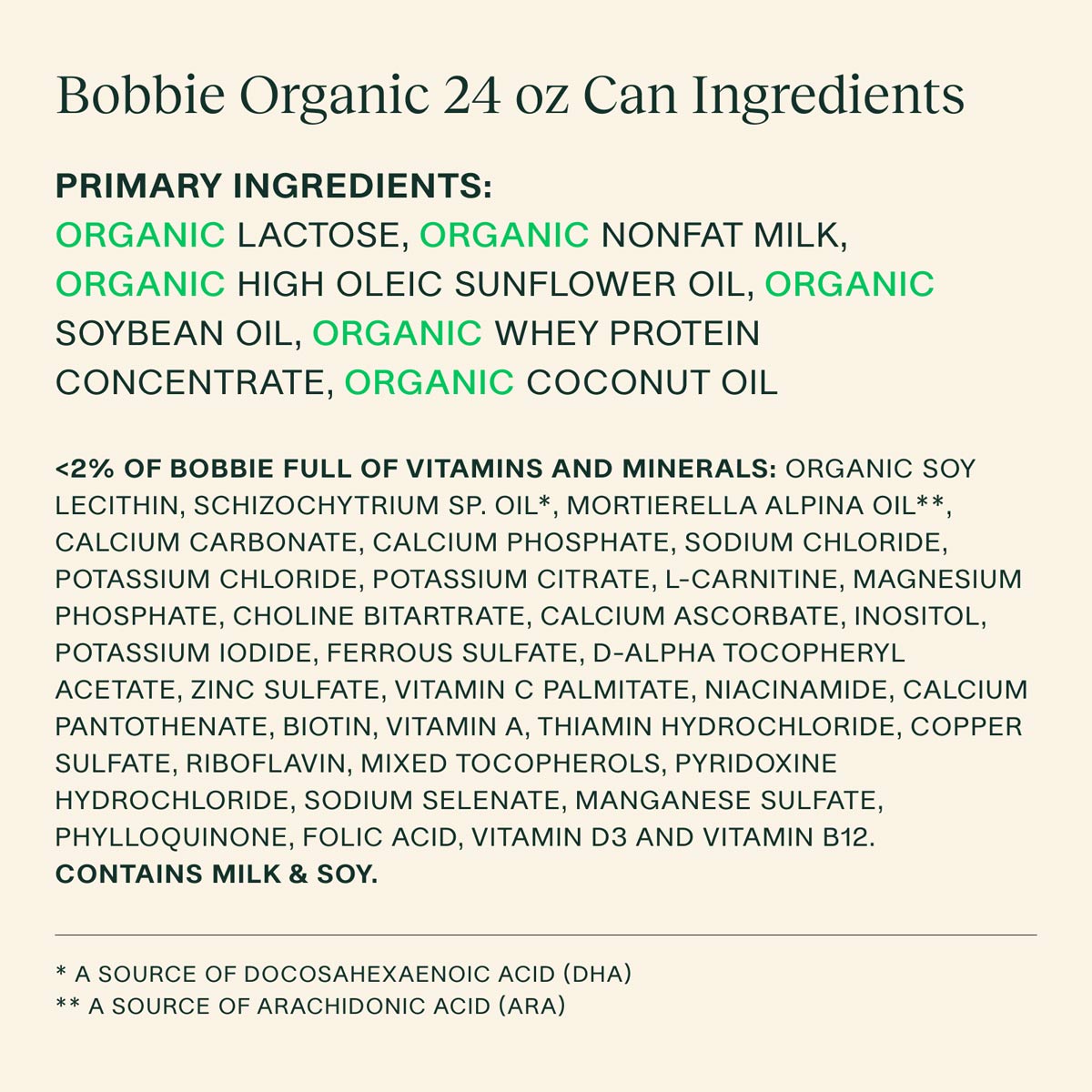 Image of Bobbie Organic Baby Formula (In-Store Pick-up or Courier Service)-New Biggie Size